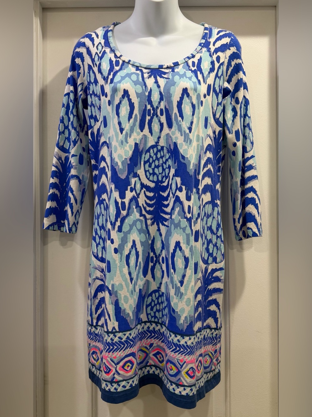 Lilly Pulitzer Pima Cotton Beacon Dress Tropi Call Me Size Small